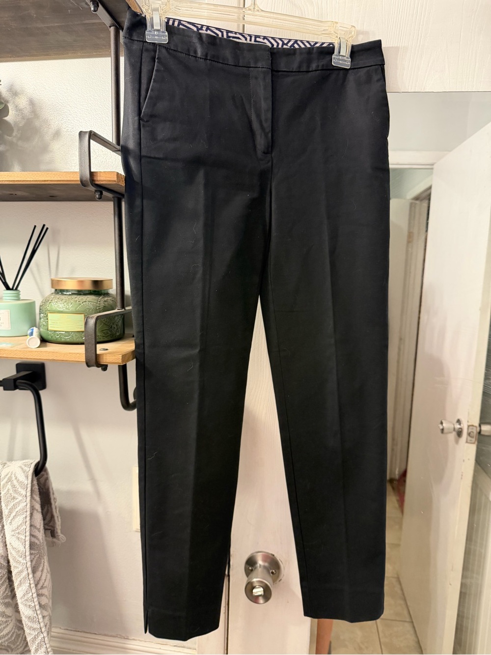Boden Black Straight-Leg Women's Pants